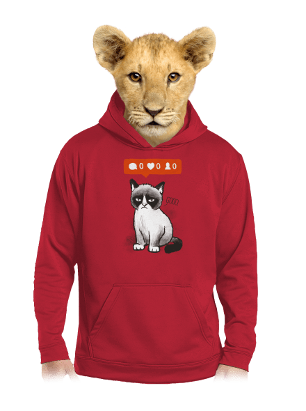 Grumpy gyerek kenguruzsebes pulóver Fire Red