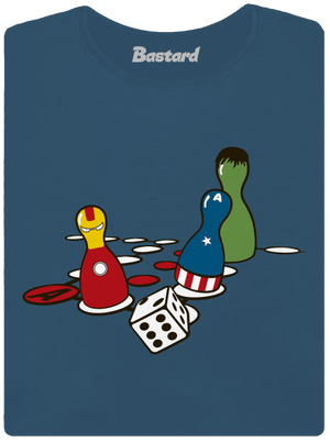 Szuperhős ne haragudj prémium női póló Petrol Blue