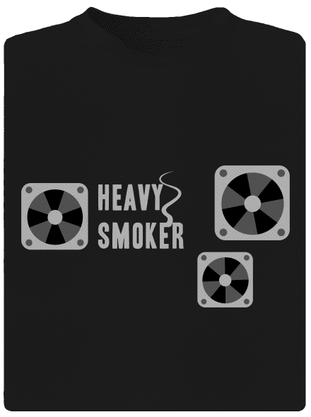 Heavy smoker gyerek sport póló Black
