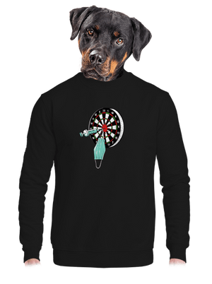 Közbelépés unisex crewneck Black