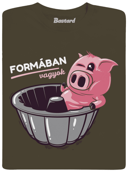 Formában férfi póló Urban Khaki