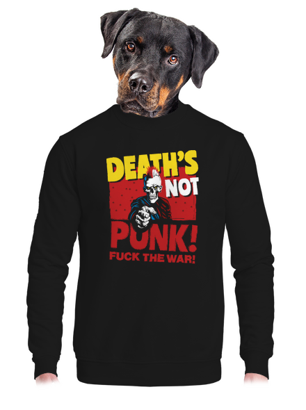 Death's not punk unisex crewneck Black
