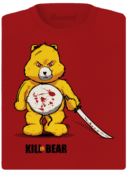Killer bear női sportpóló Red Mal