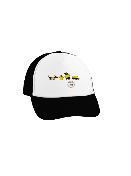 Állatokon tesztelve teherautós sapka Black cap