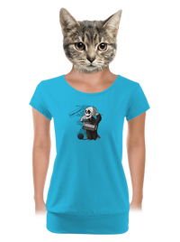 női póló elasztikus alsó szegéllyel