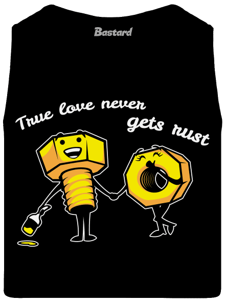 True love férfi trikó Black