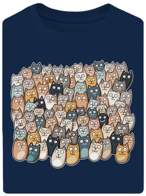 Találd meg az ördögöt unisex túlméretezett póló Midnight Blue