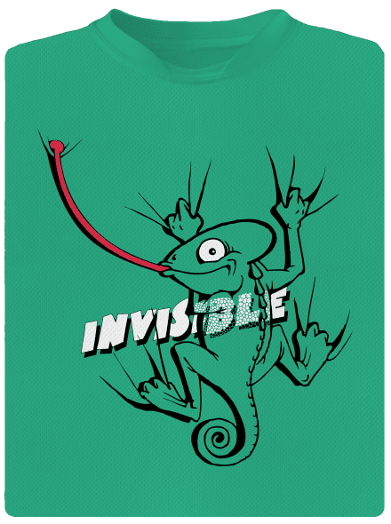 Invisible chameleon férfi sportpóló Mint Mal