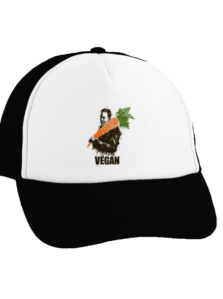 Vegán teherautós sapka Black cap