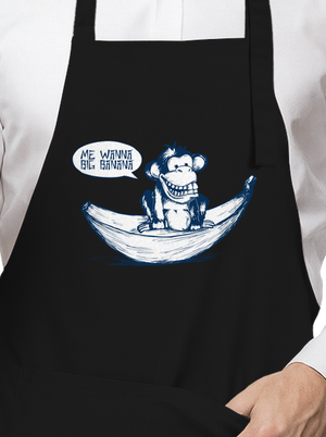 Big banana kötény Black