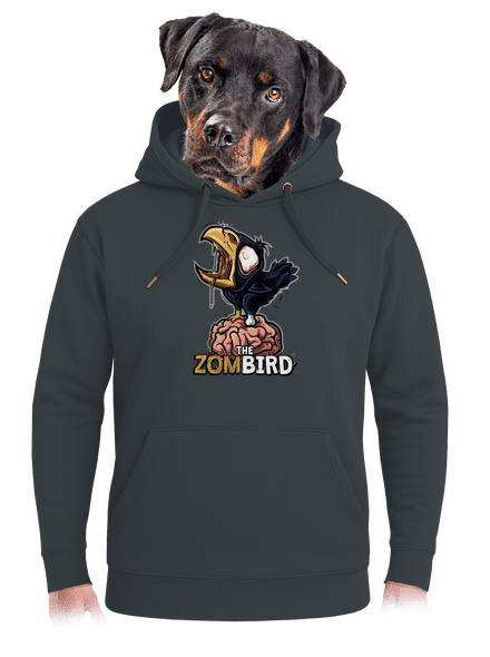 Zombird unisex prémium pulóver Charcoal