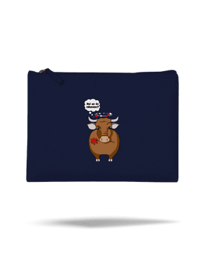 Tehén és bika kis táska French Navy