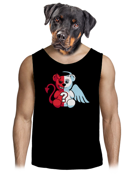 Angyal vagy ördög férfi trikó Black