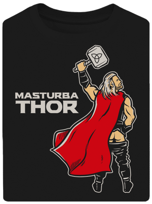 Masturbathor unisex túlméretezett póló Black