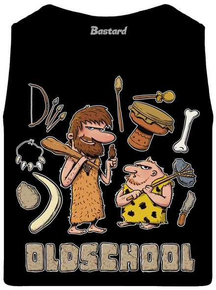 Oldschool férfi trikó Black