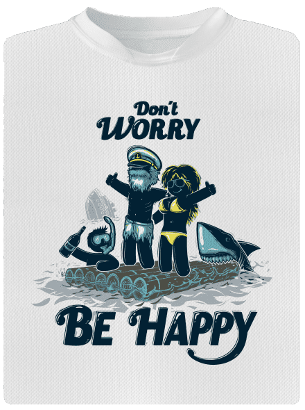 Don't worry gyerek sport póló White