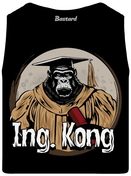 Ing. Kong férfi trikó Black