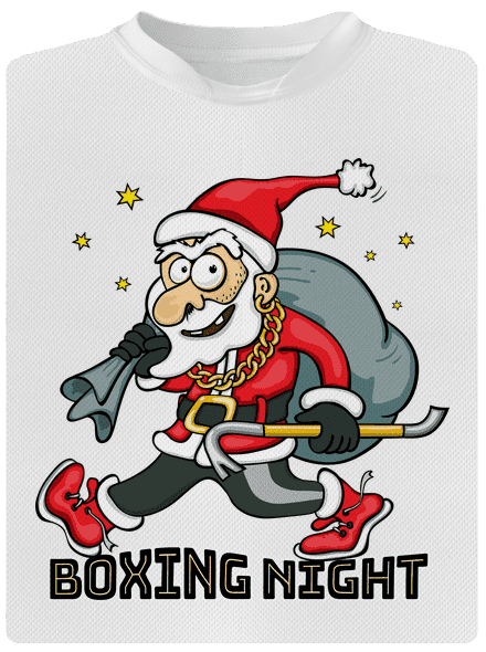 Boxing Night gyerek sport póló White