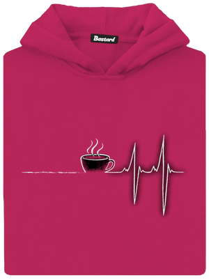 Coffee help gyerek kenguruzsebes pulóver Hot Pink