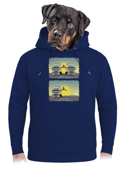Chuck & Truck unisex prémium pulóver Navy