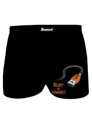 USB csatlakozás férfi alsó nadrág Black
