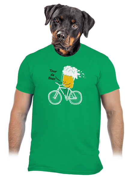 Tour de beer férfi póló Kelly Green