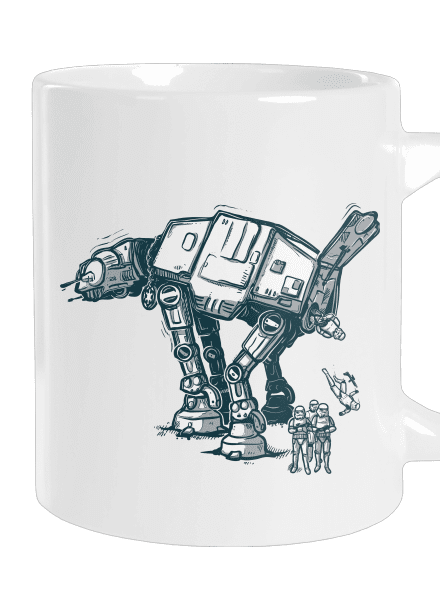 AT-AT nagy bögre White