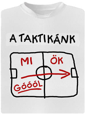 A taktikánk gyerek sport póló White