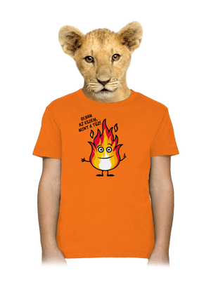 Olyan az eszem, mint a tűz! gyerek póló Orange