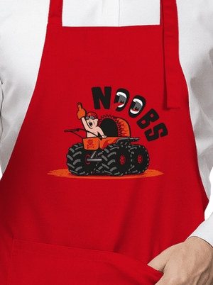 Monster stroller kötény Red