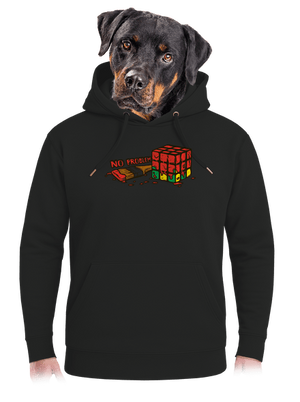 No problem unisex prémium pulóver Dark Black