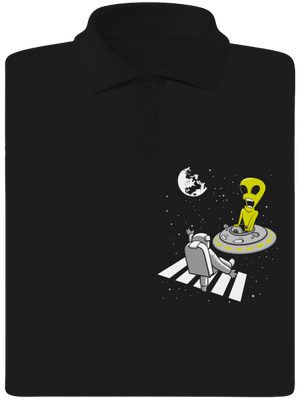 UFO crosswalk férfi pólóingek Black