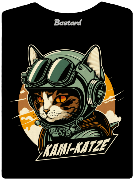 Kami-Katze prémium női póló Black