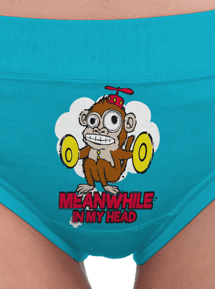 Monkey in my head női bugyik Turquoise