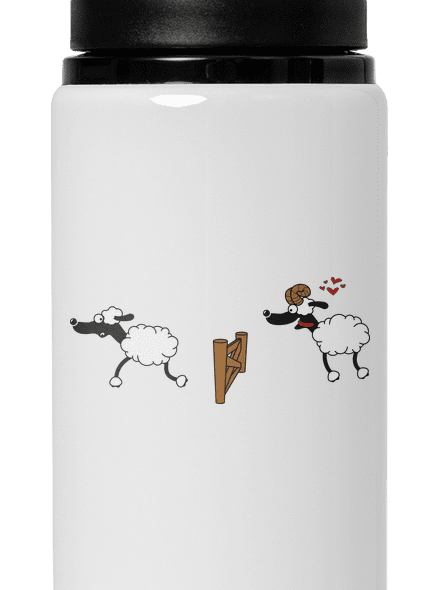 Sheeps in love kulacs White