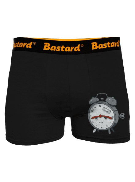 Ébresztőóra boxeralsó Black