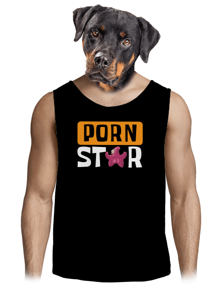 Porn star férfi trikó Black