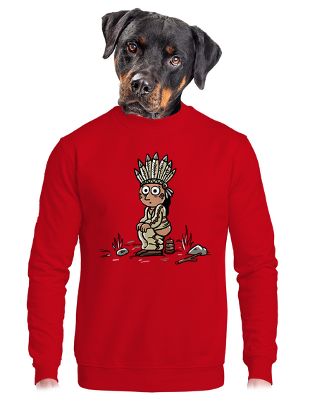 Indián unisex crewneck Red