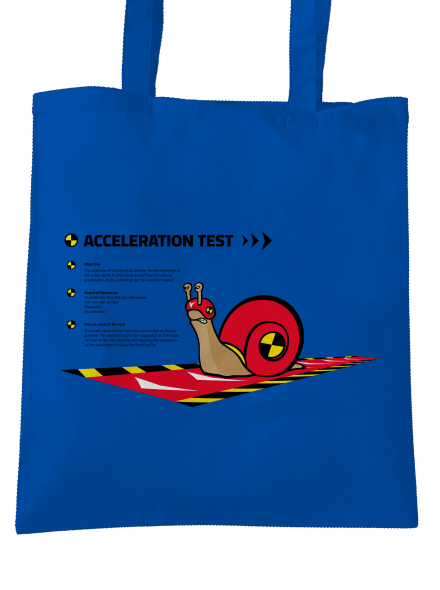 Snail test táska Bright Royal