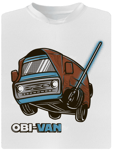 Obi Van férfi sportpóló White