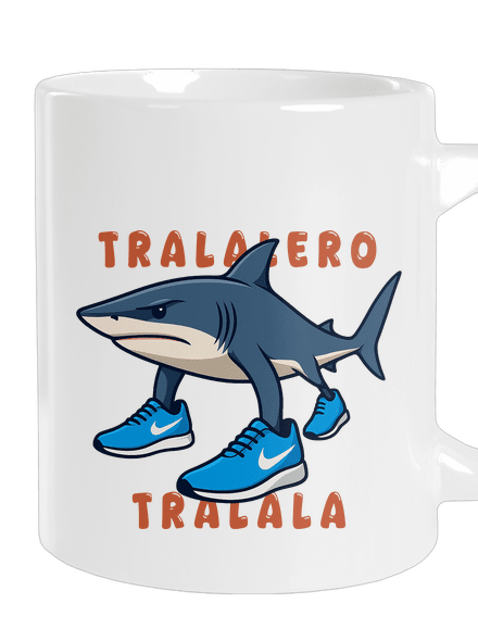Tralalero Tralala – Italian Brainrot nagy bögre White