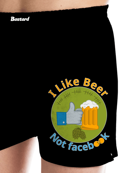 I like beer férfi alsó nadrág Black
