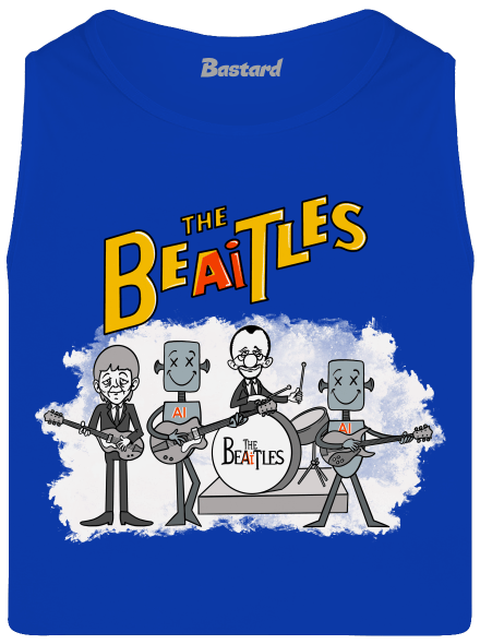 AI Beatles férfi trikó Royal Blue