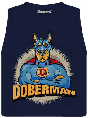Doberman női bővített trikó Navy