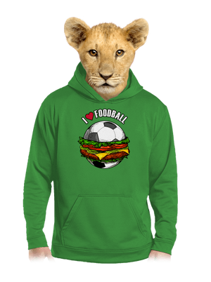 Foodball gyerek kenguruzsebes pulóver Kelly Green AWD