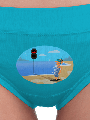 Biztonságos úszás női bugyik Turquoise