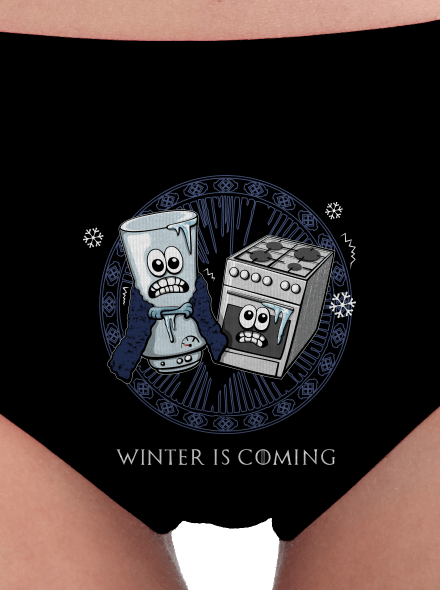 Winter is coming női bugyik Black