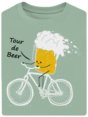 Tour de beer unisex túlméretezett póló Sage