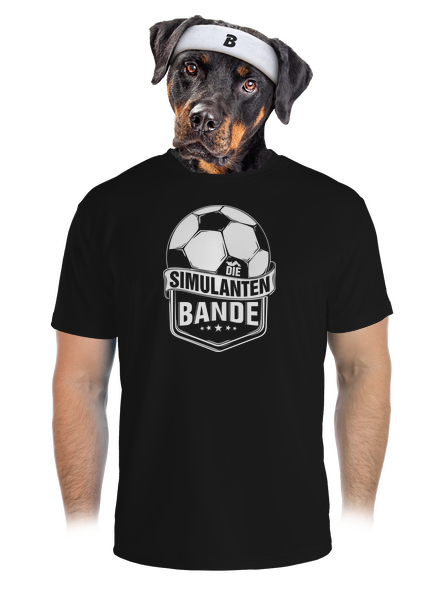 Simulanten bande férfi sportpóló Black