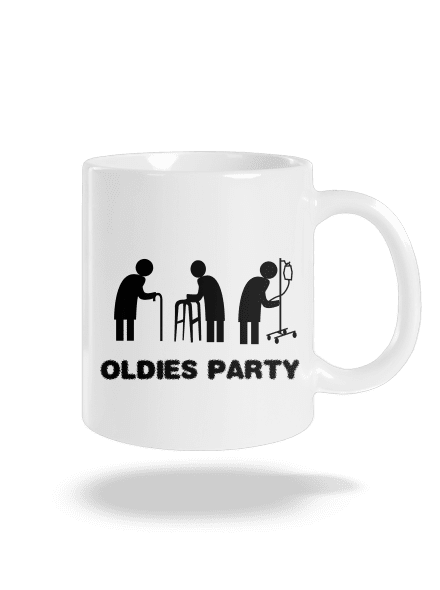 Oldies party hagyományos bögre White